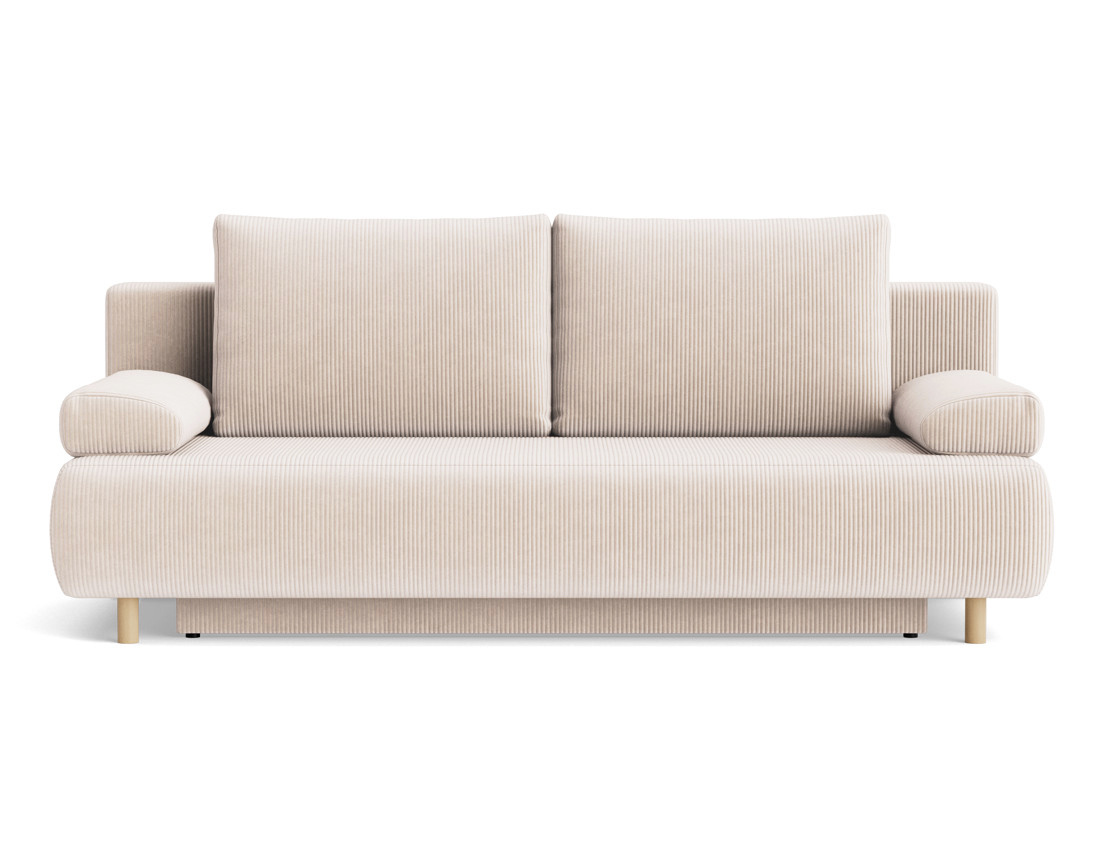 Canapé droit convertible velours côtelé, SOPHIE, BEST MOBILIER