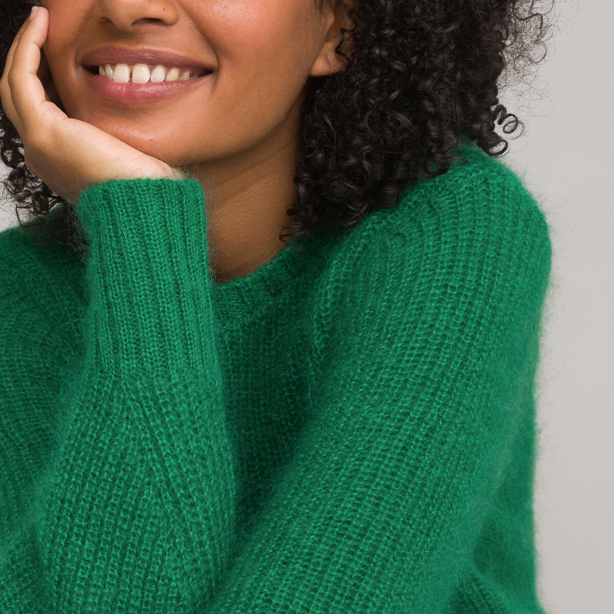 Dark green jumper La Redoute