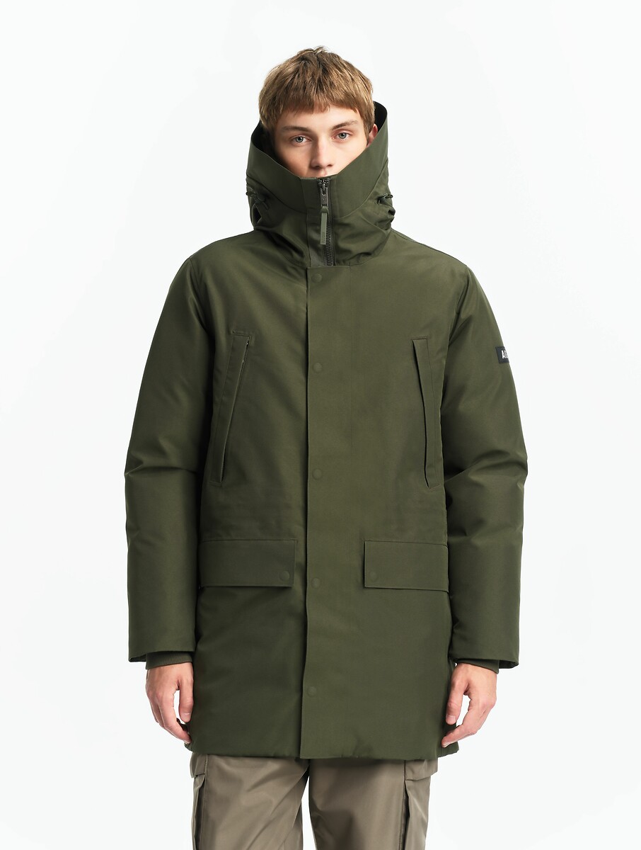 Parka longue OBAM, matelassage en duvet et plume, AIGLE