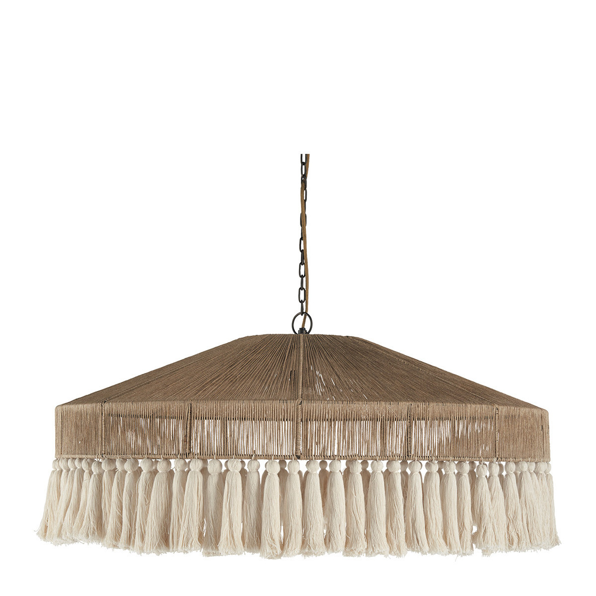 Suspension en jute, BLANC D’IVOIRE