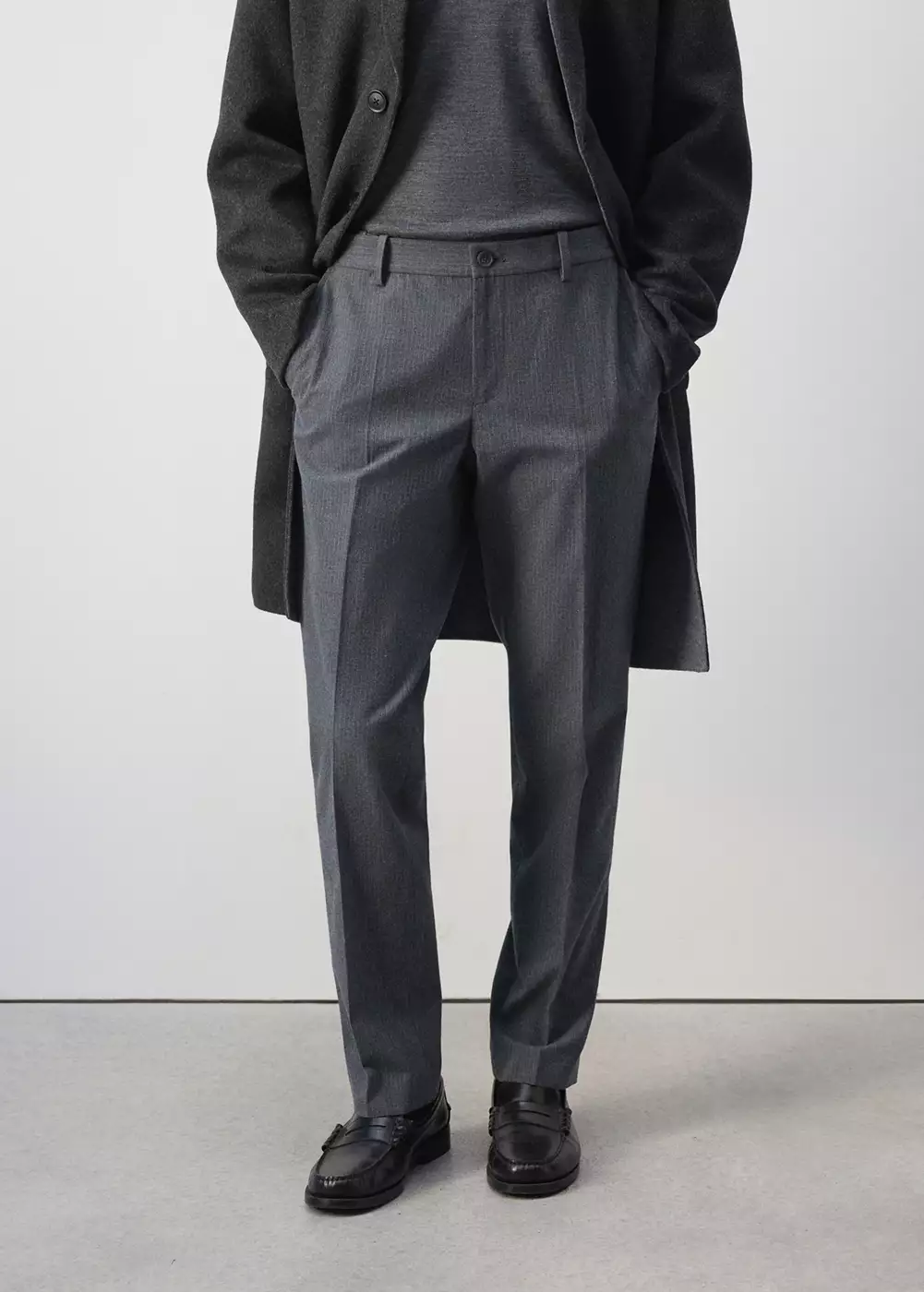 Pantalon flanelle regular-fit, MANGO MAN