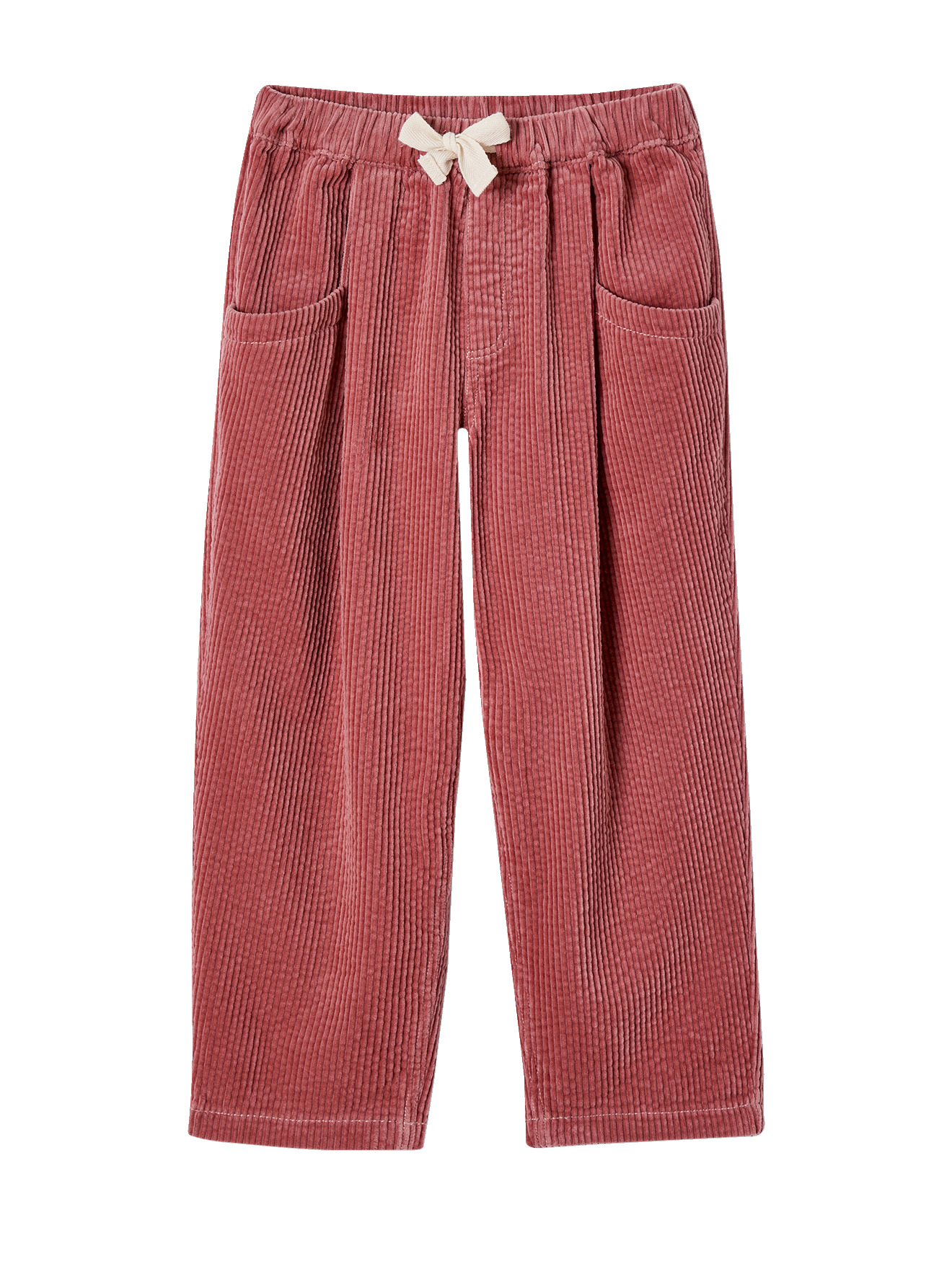 Pantalon velours forme loose, VERTBAUDET