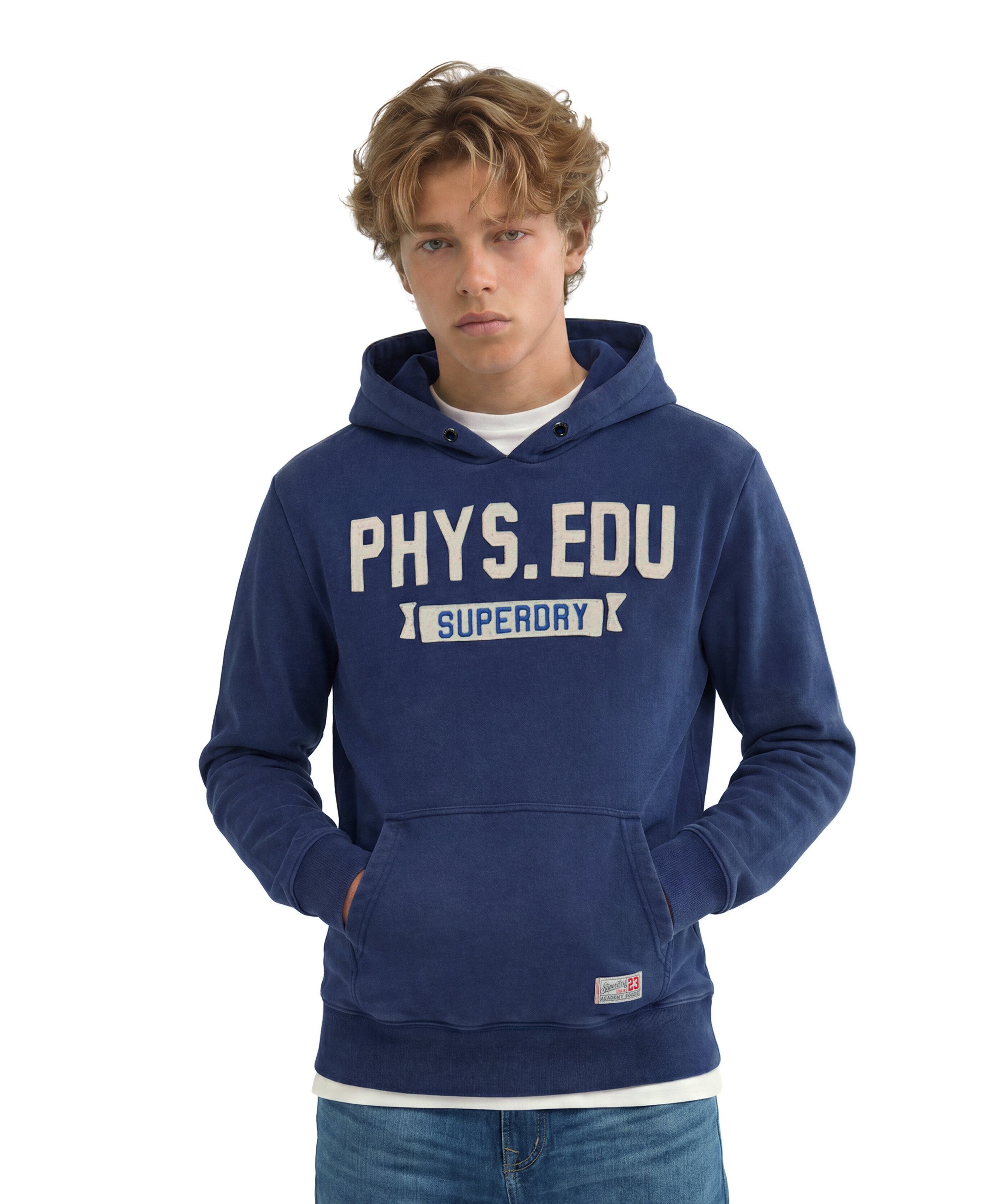 Sweat à capuche Track Coupe Décontractée, SUPERDRY