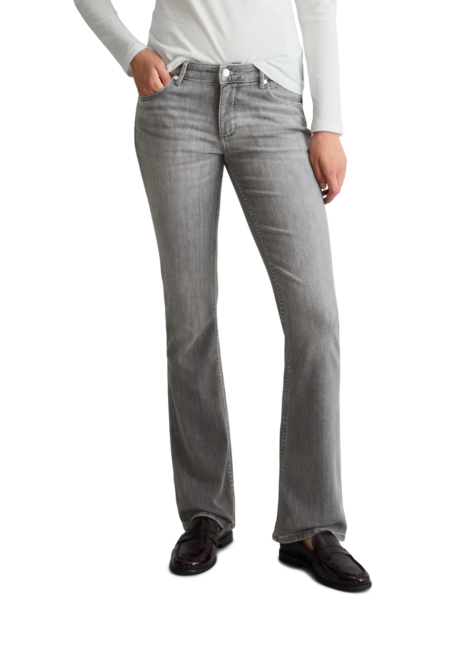 Jeans modèle Nella bootcut en mélange de coton organique, MARC O’POLO DENIM