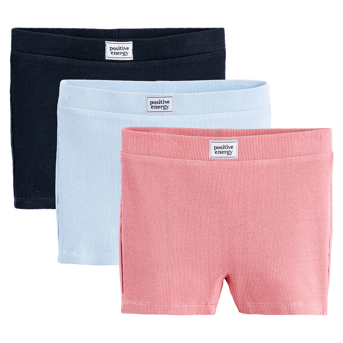 Pack of 3 Shorts in Cotton