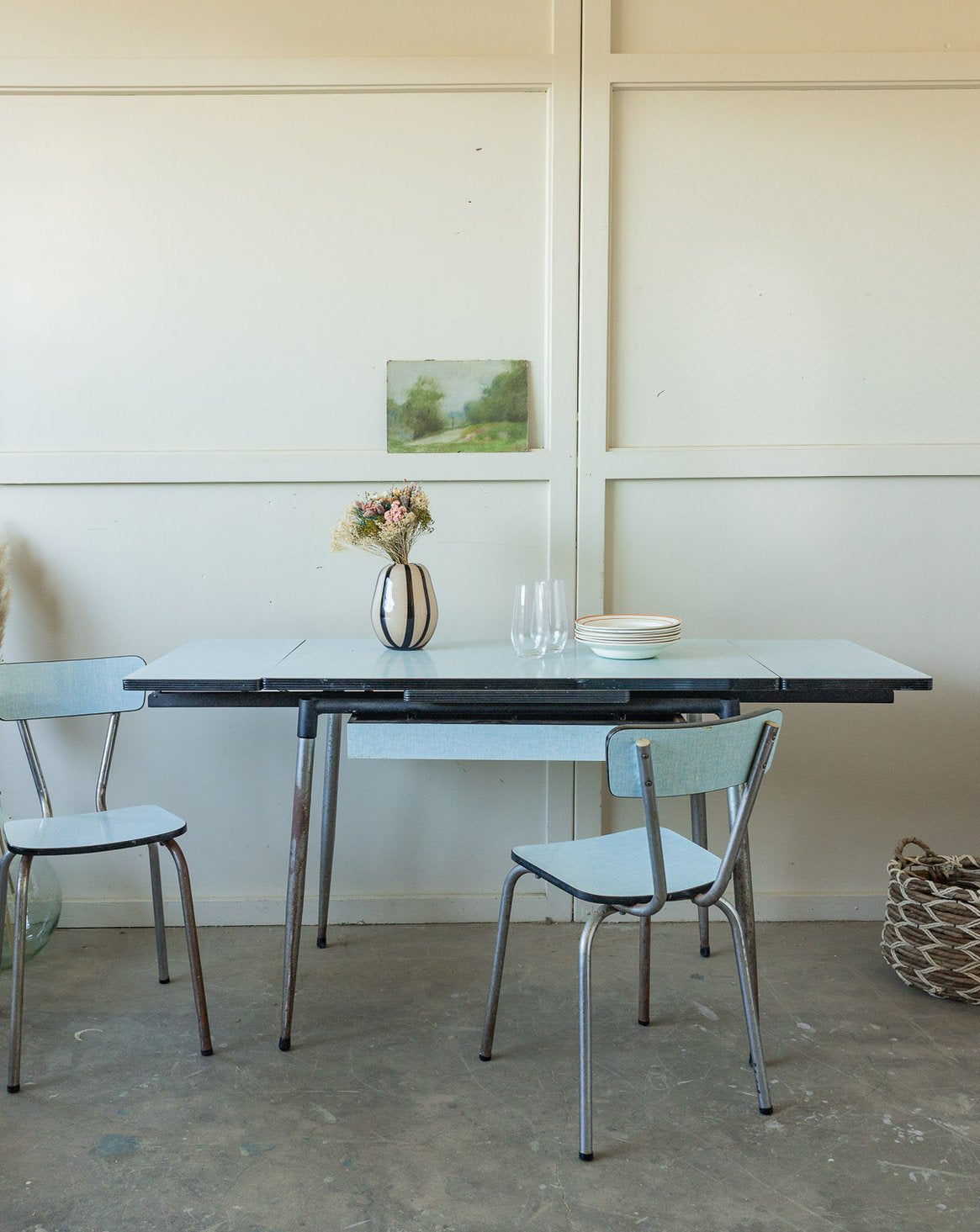 Table à manger en formica Karla N°1272 - Bon état, DEBONGOUT