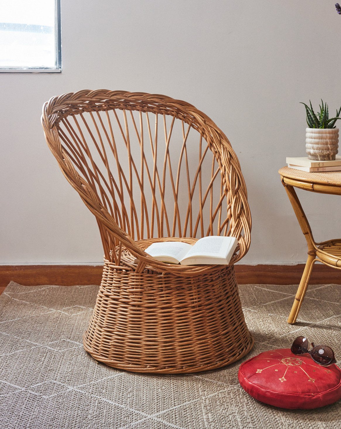 Fauteuil en osier Ernest N°1025 - Bon état, DEBONGOUT