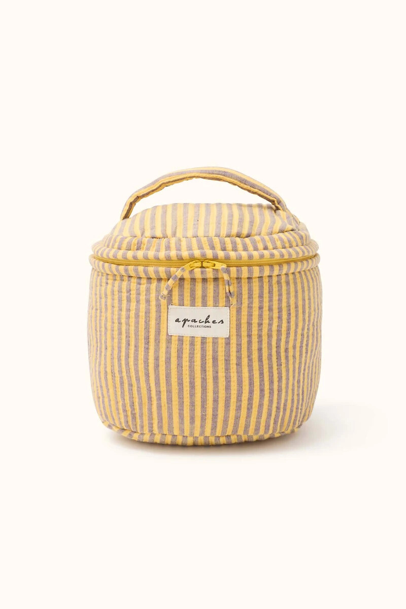 Trousse de toilette vanity rayée, TARA, APACHES COLLECTIONS