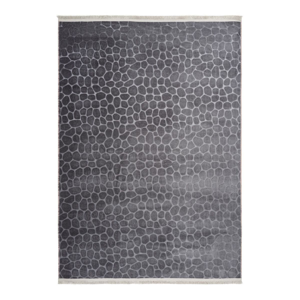 tapis contemporain avec franges lavable en machine greensboro