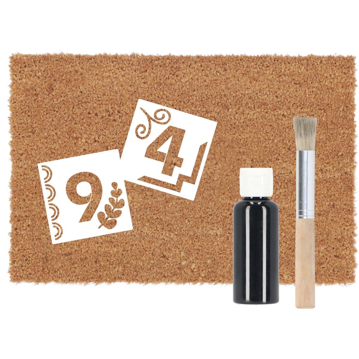 Paillasson en fibres de coco à personnaliser DIY Numéros, BEST FOR BOOTS