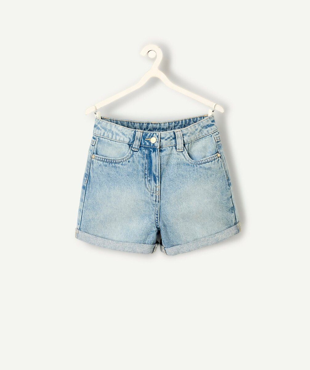 Short droit en jean