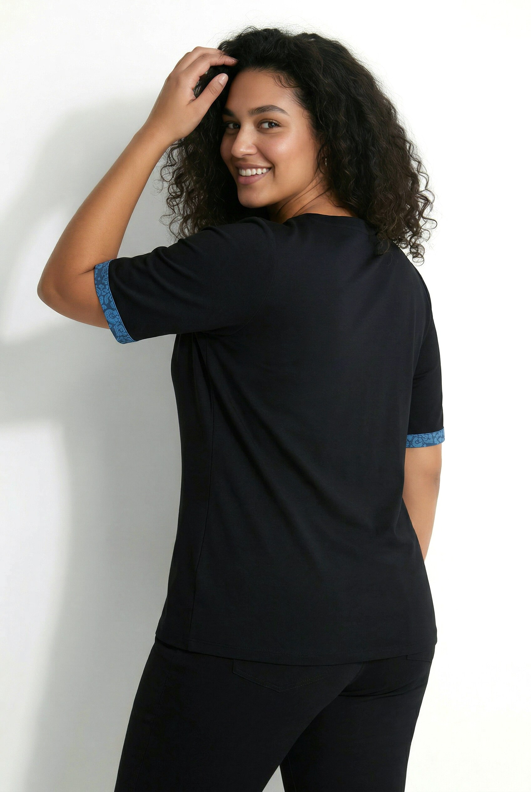 T-shirt technique avec motif imprimé, ULLA POPKEN