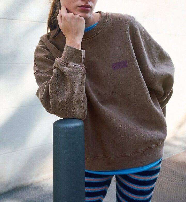 Sweat col rond manches longues, PLIZZY, AMERICAN VINTAGE