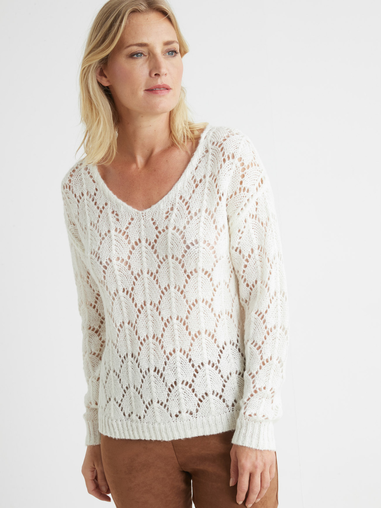 Pull fantaisie avec mohair et laine, DAXON