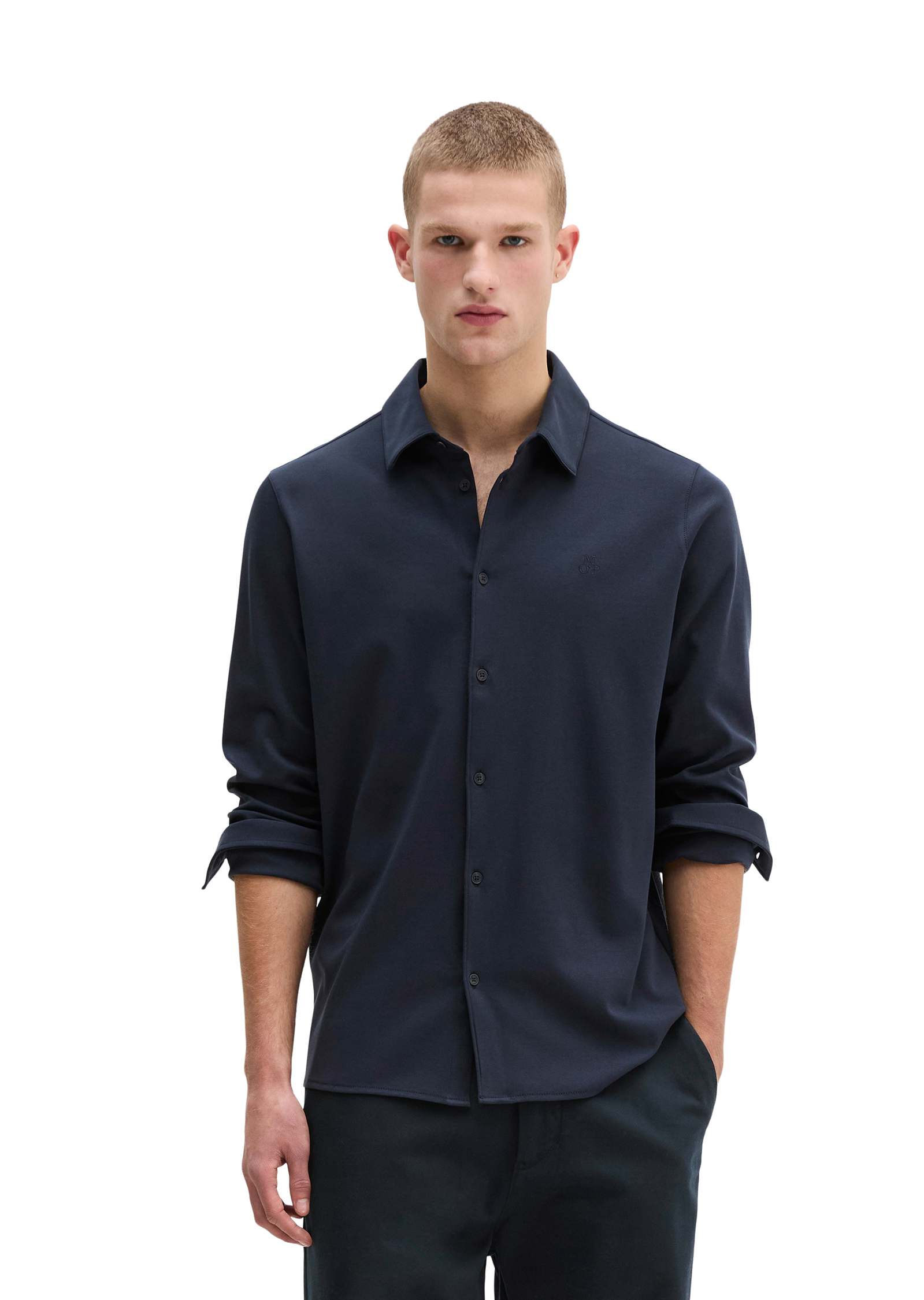 Chemise en jersey DfC regular en coton bio doux, MARC O'POLO