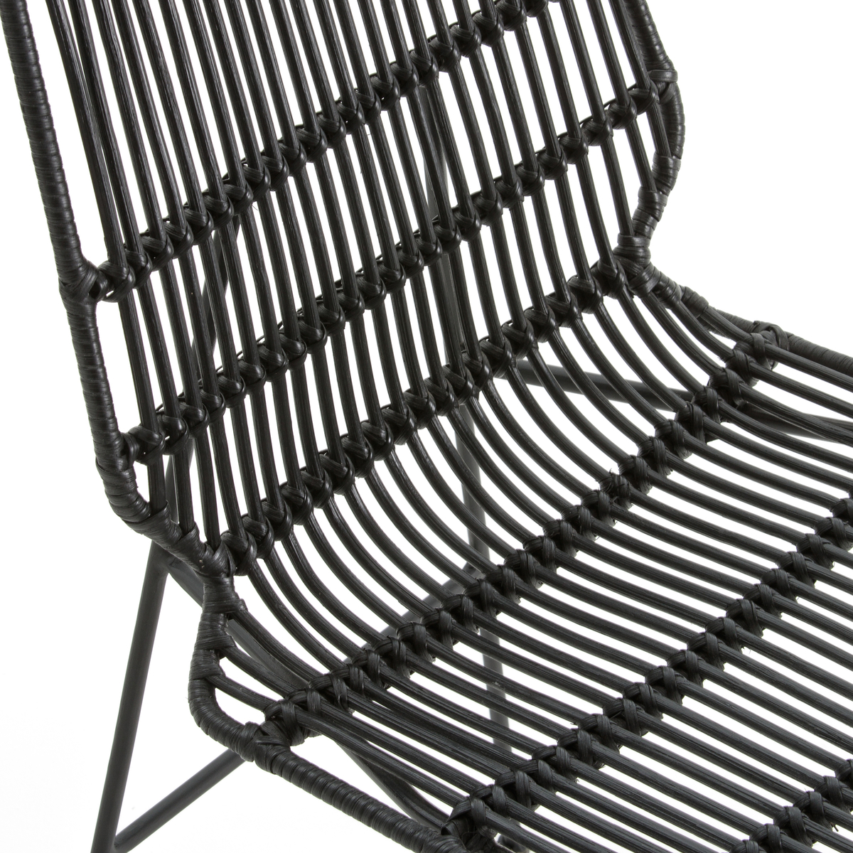 Product photograph of Set Of 2 Malu Chairs In Woven Kubu from La Redoute UK.