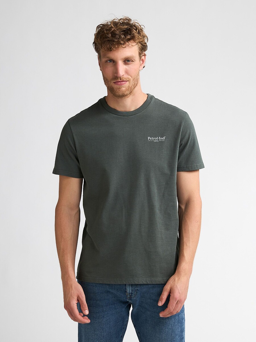 T-shirt manches courtes, col rond, PETROL INDUSTRIES