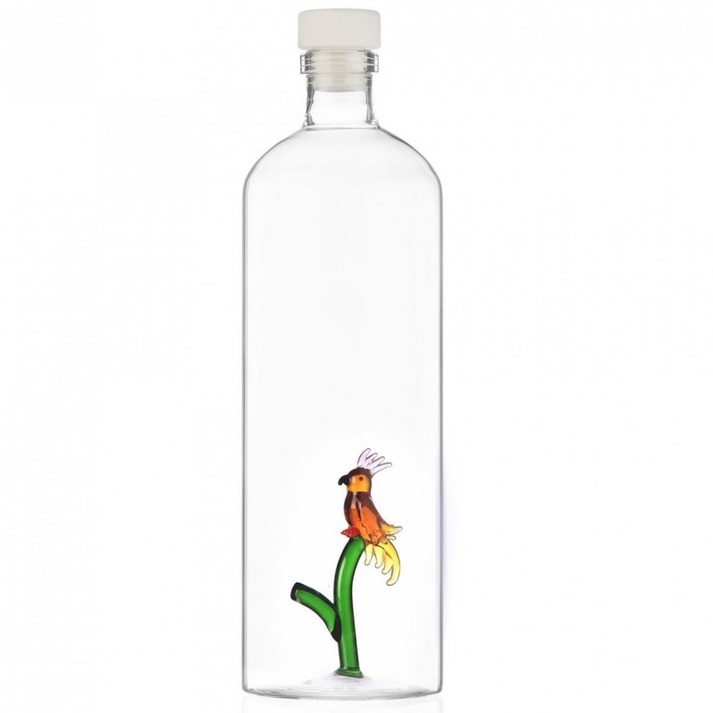 Carafe bouteille verre perroquet TALKING TREES, ICHENDORF