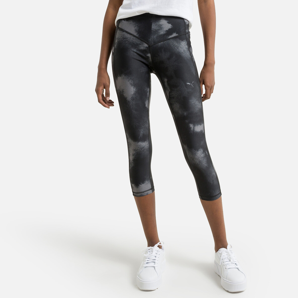 Leggings stampati lunghezza 3/4 nero Puma | La Redoute