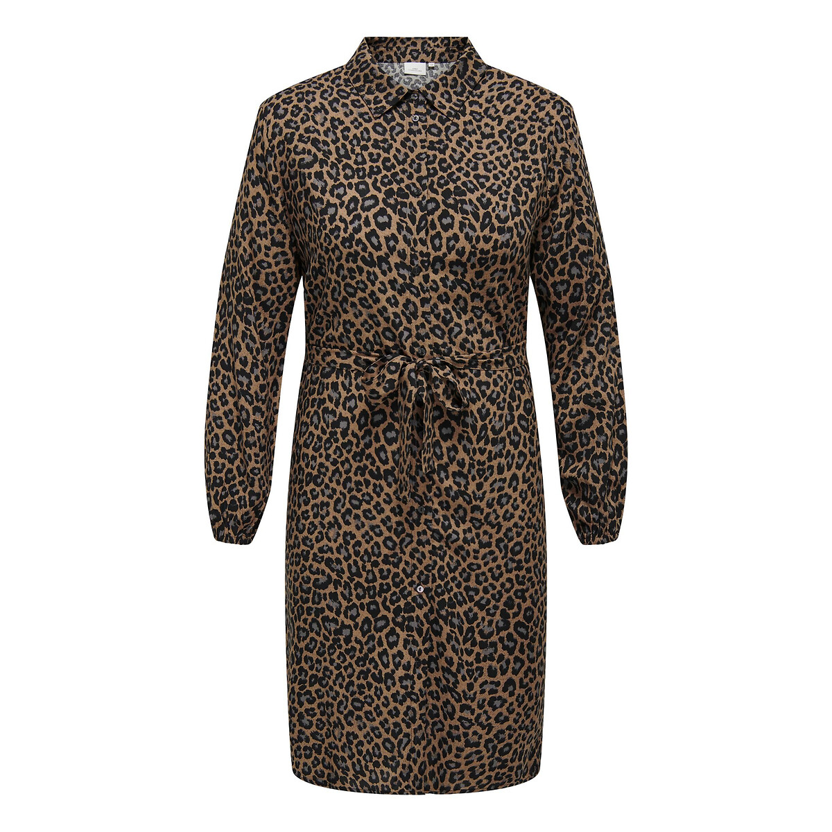 Mini Shift Dress in Leopard Print