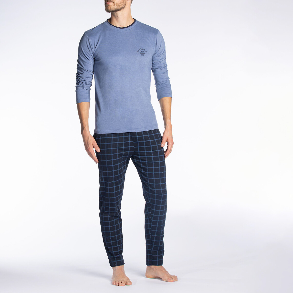 Cotton Mix Pyjamas with Long Sleeves
