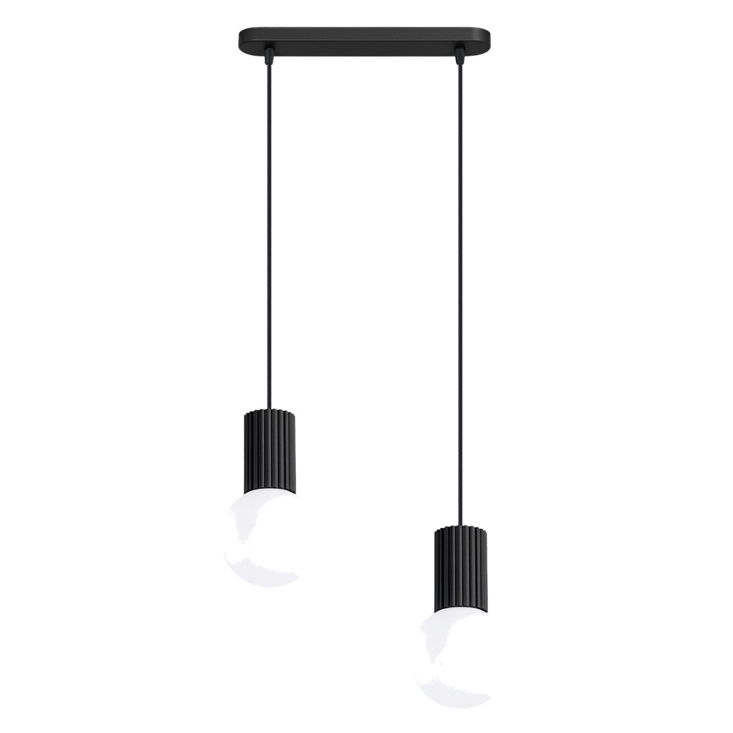 Suspension Aluminium Noir G9 2 Halo, EDEN