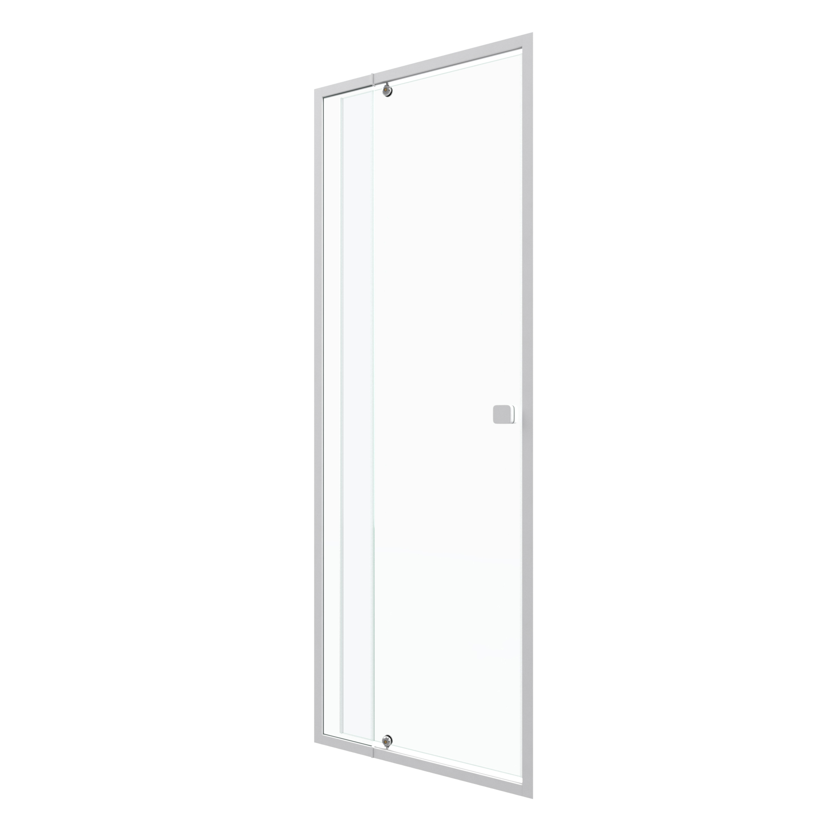 Porte de douche pivotante en verre trempé, HOME MAISON