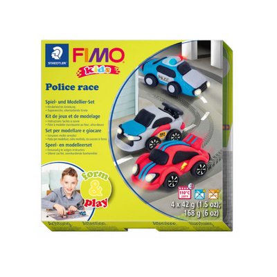 Kit Fimo Kids Course de police 262160 FIMO
