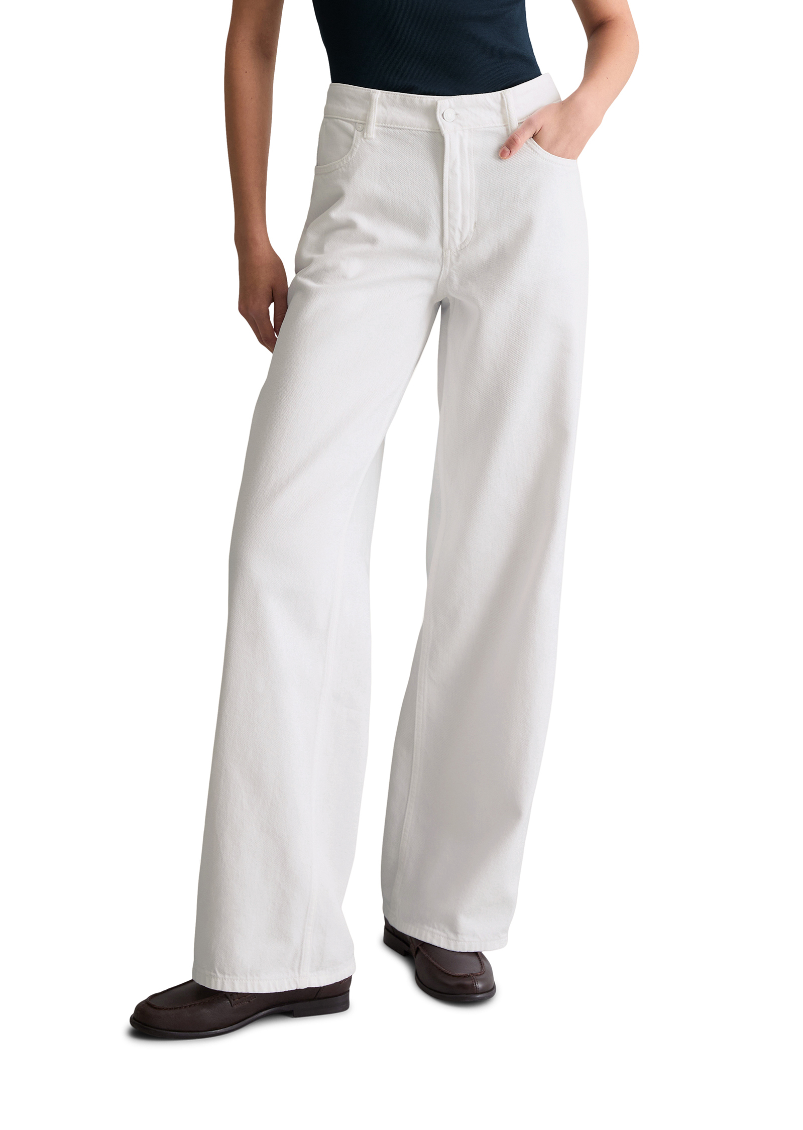 Jeans modèle Tomke large en doux mélange de coton organique et de lyocell, MARC O’POLO DENIM