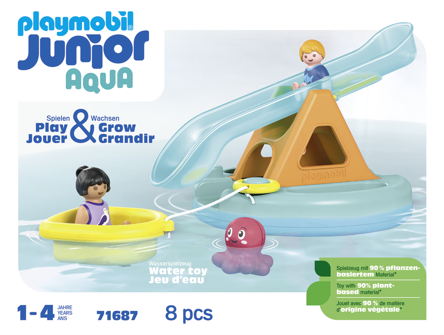 71687 - Ilôt avec toboggan aquatique, PLAYMOBIL