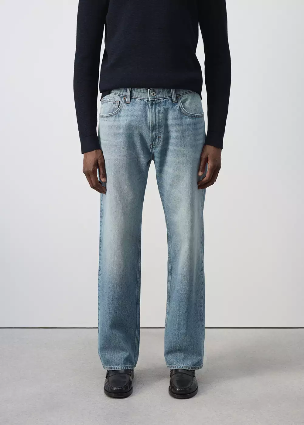 Jean Moby relaxed fit délavé clair, MANGO MAN