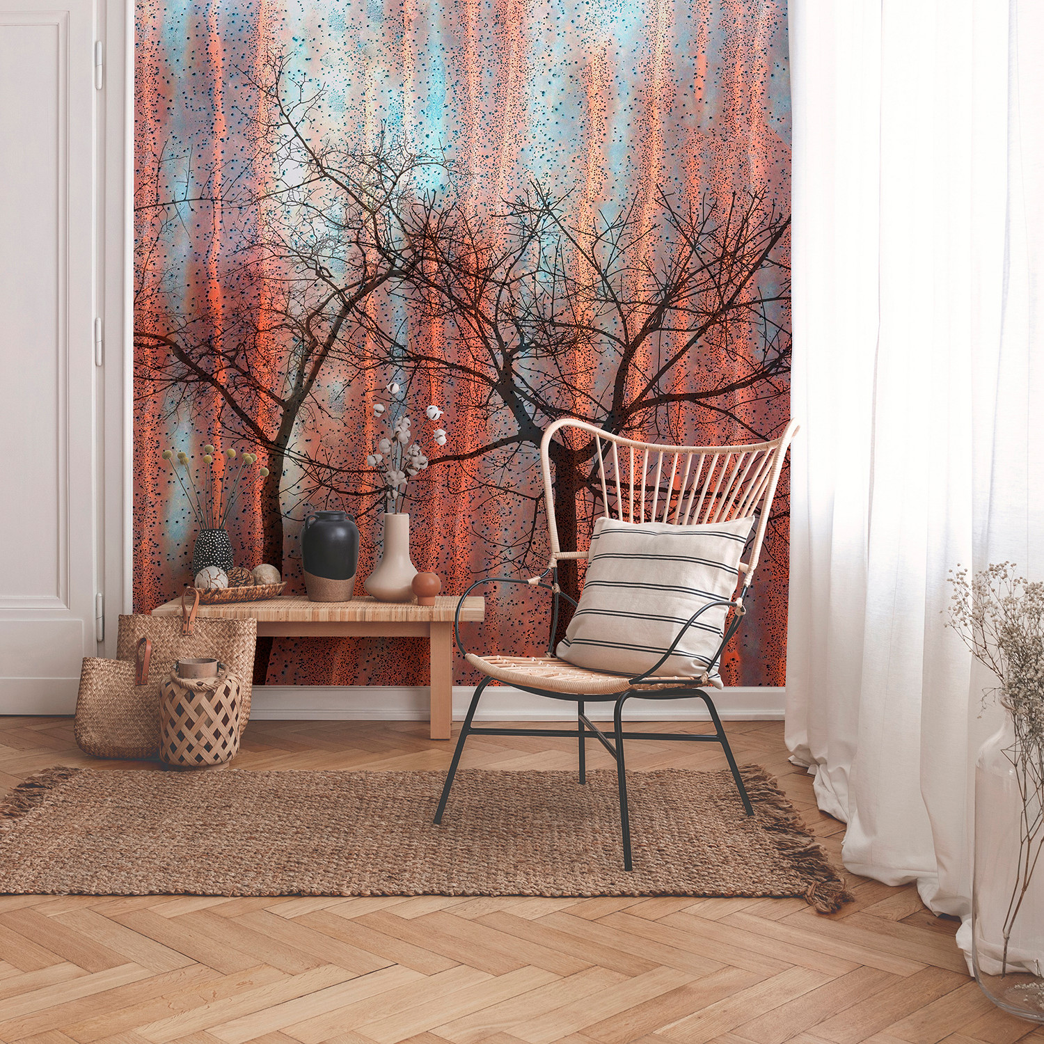 Papier peint panoramique ASH TREES, LE PAPIERS DE NINON