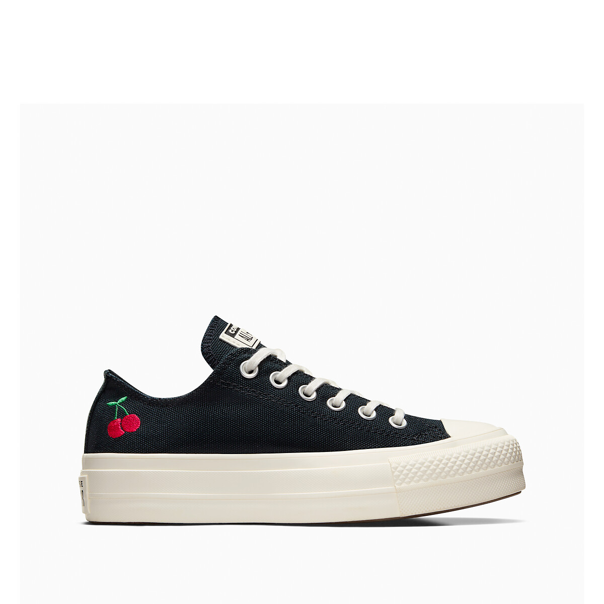 Image of Chuck Taylor All Star Lift Cherry On Canvas Trainers