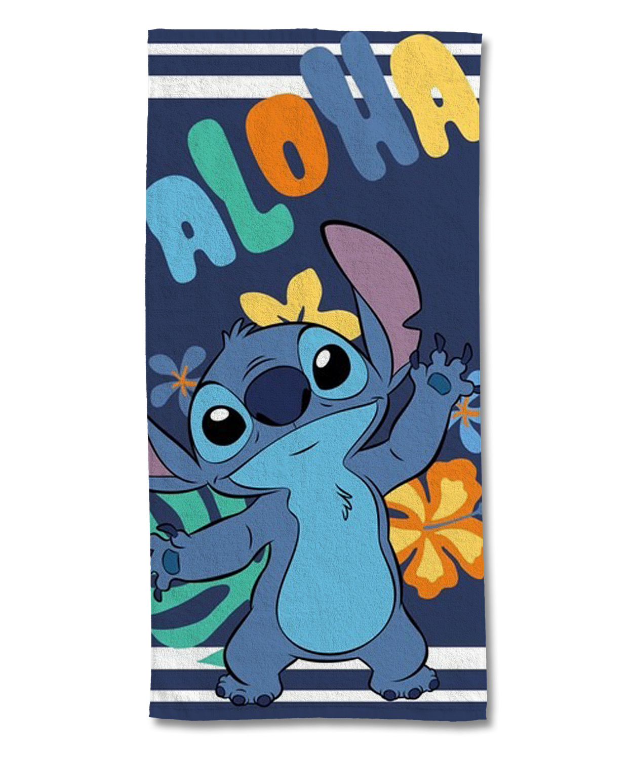 Serviette de plage coton, STITCH ALOHA, DISNEY