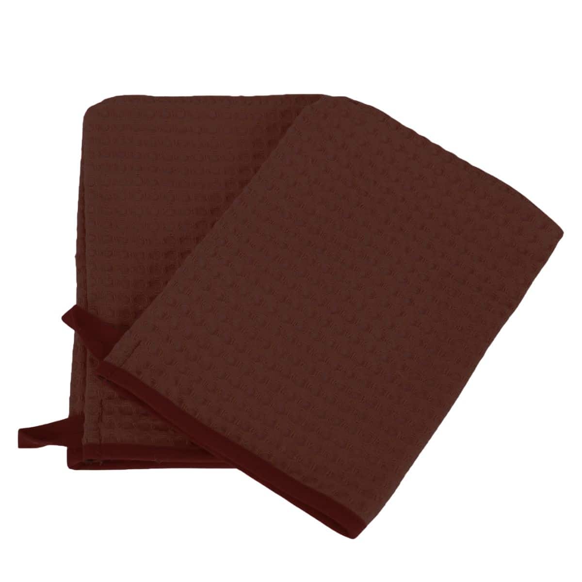 Lot de 2 gants de toilette nid d'abeille WEEK END, LINANDELLE