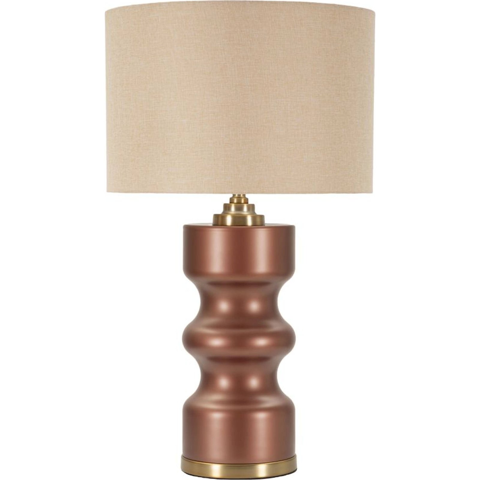 Lampe à poser en verre base ondulée GLAM, RECOLLECTION