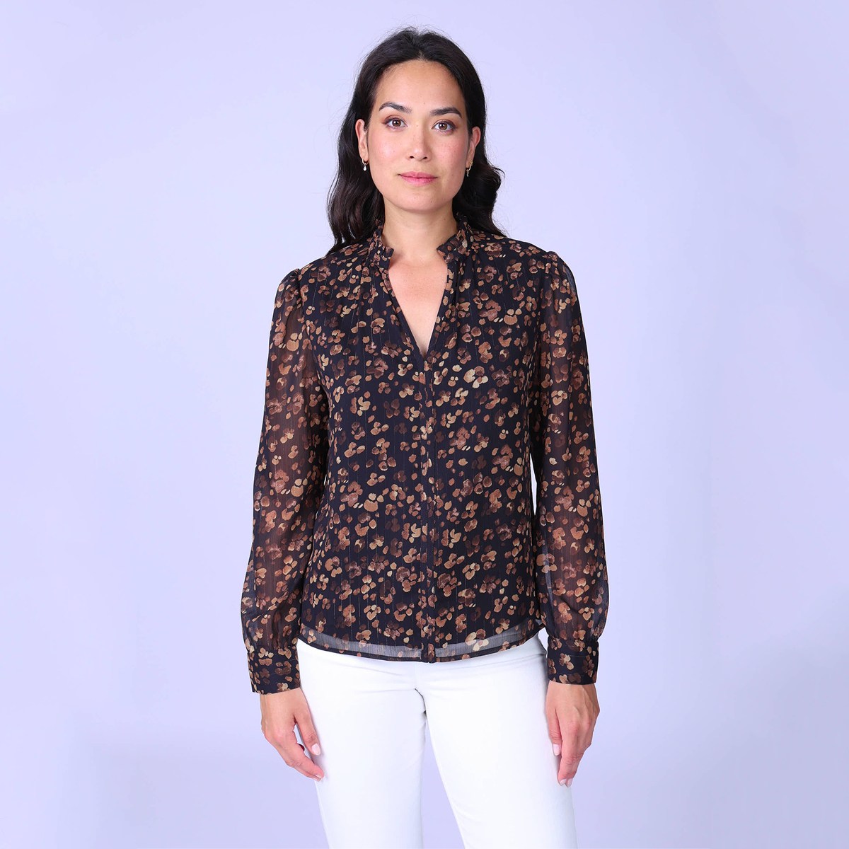 Blouse imprimée, MISE AU GREEN