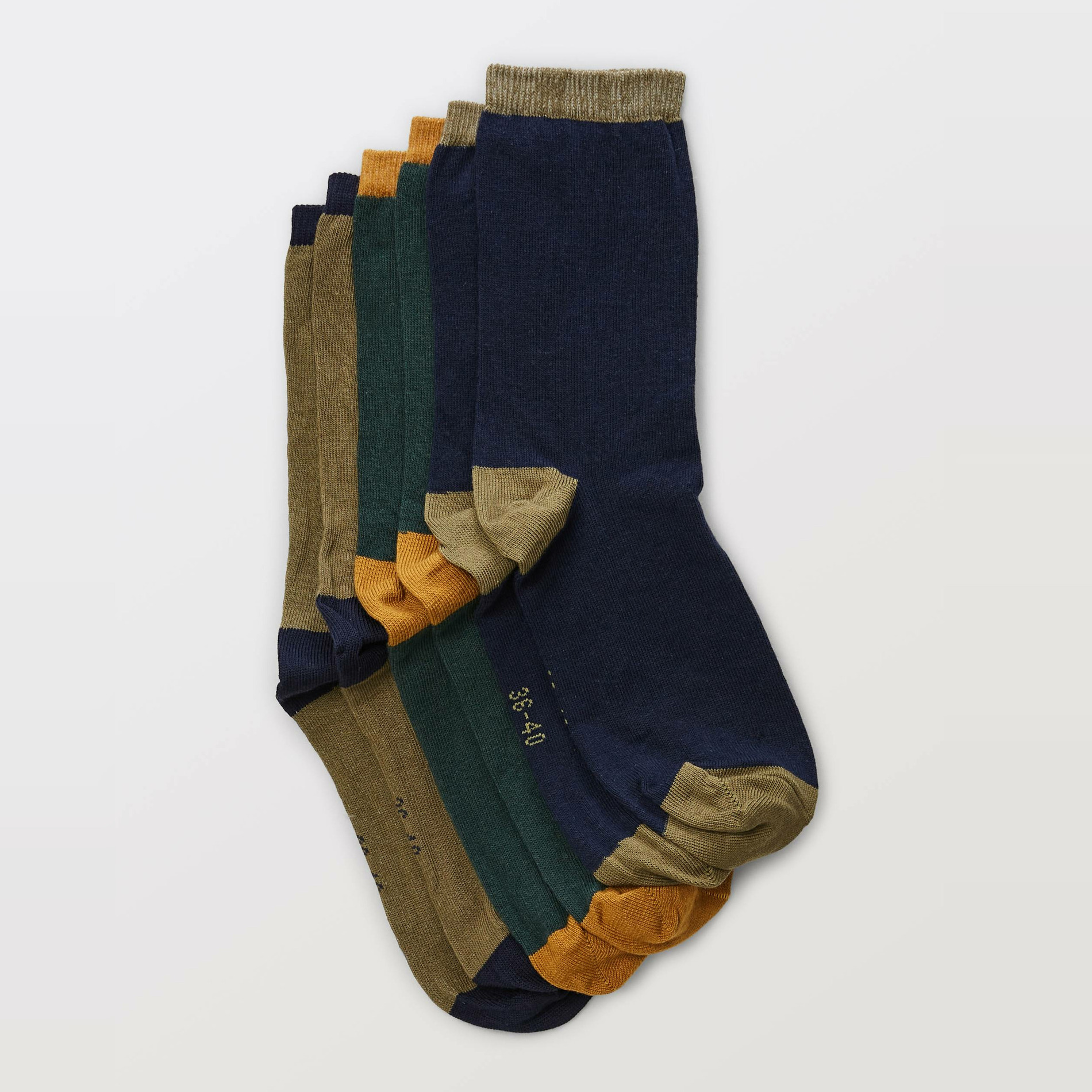 Lot de 3 paires de chaussettes rayées contenant du coton BIO, MONOPRIX