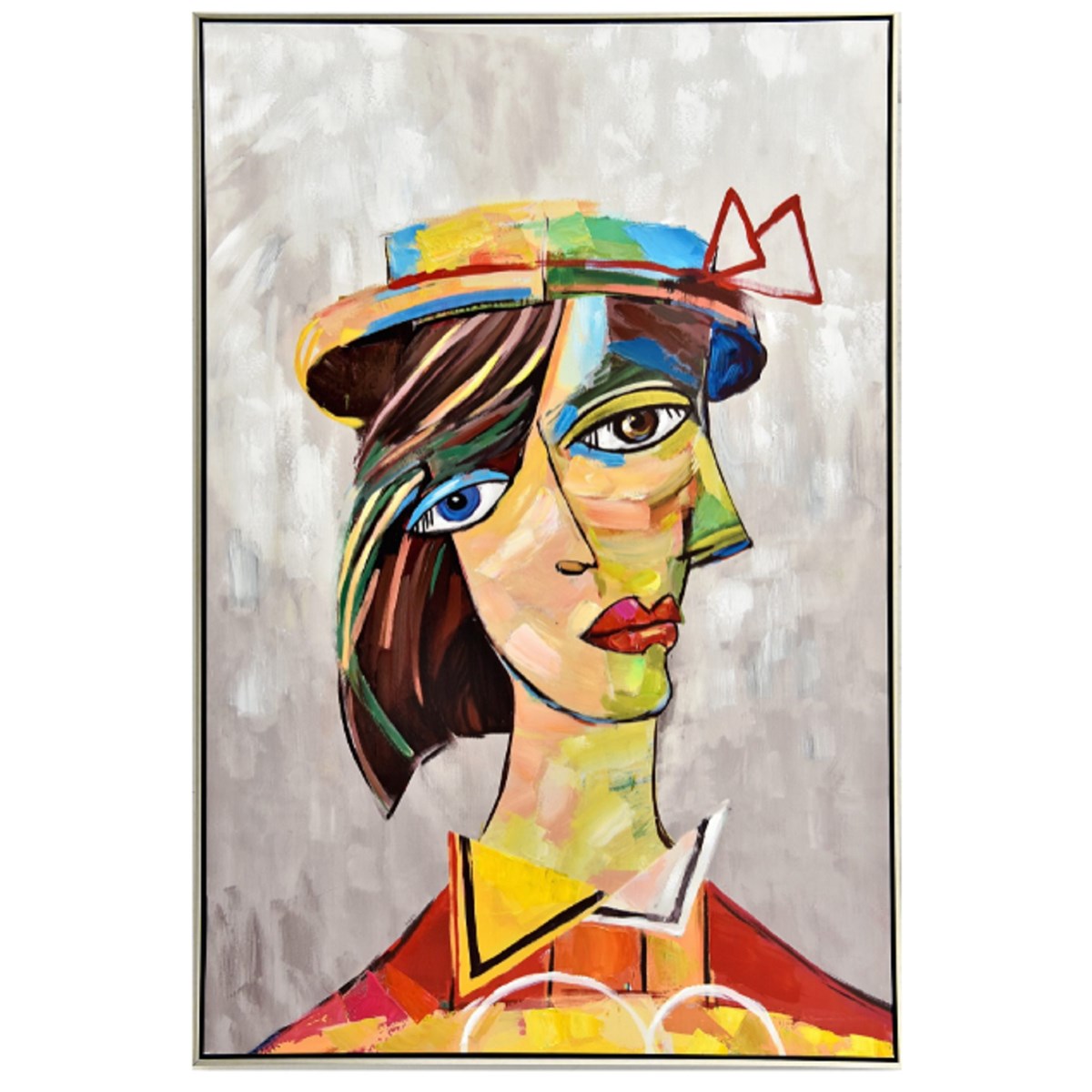 Impression Sur Toile Avec Cadre Argent Nana, NOVATREND