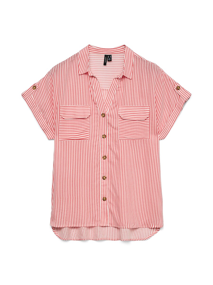 Chemisier rayé manches courtes, VERO MODA