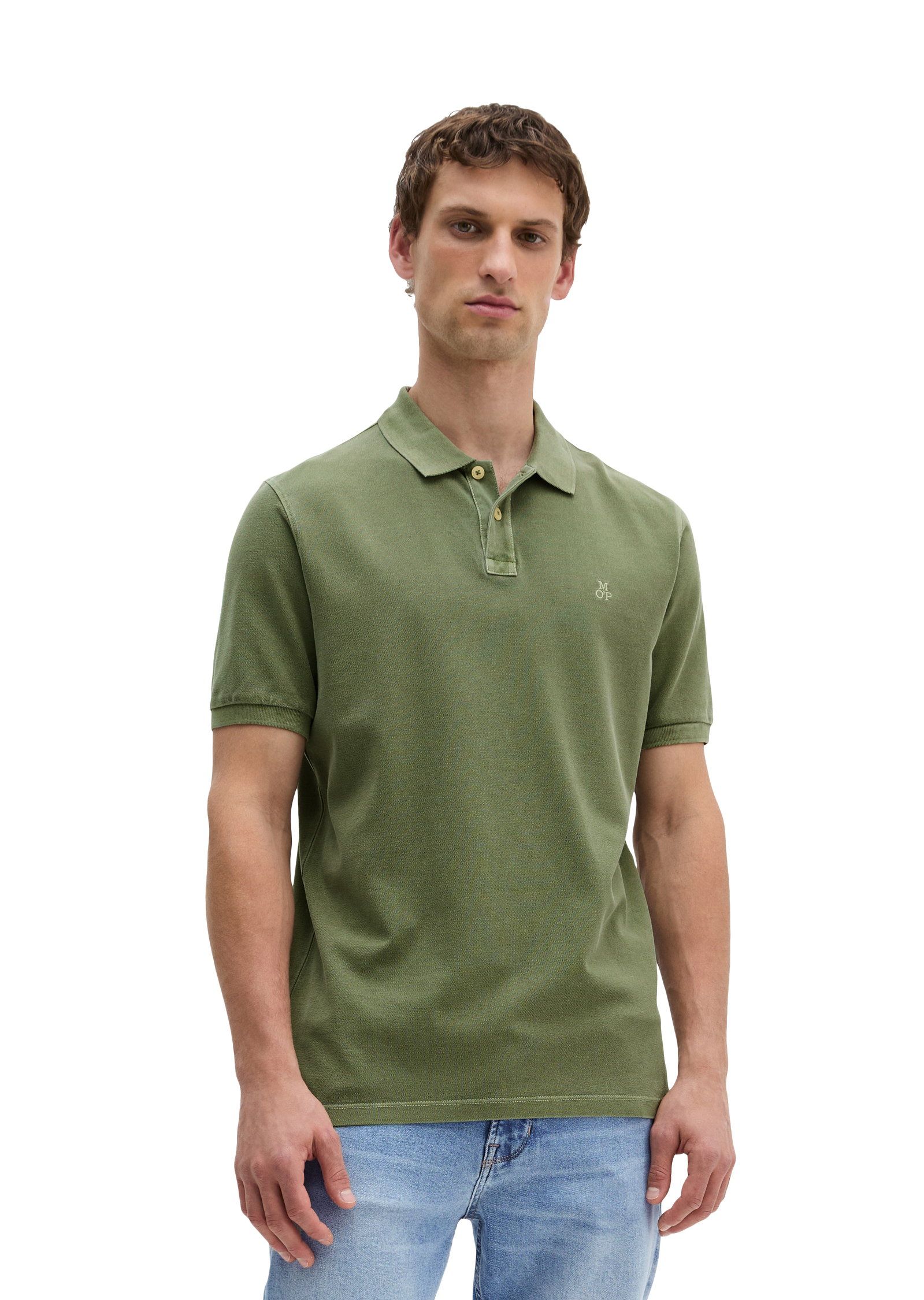 Polo Piqué Garment-dyed régulier en coton bio, MARC O'POLO