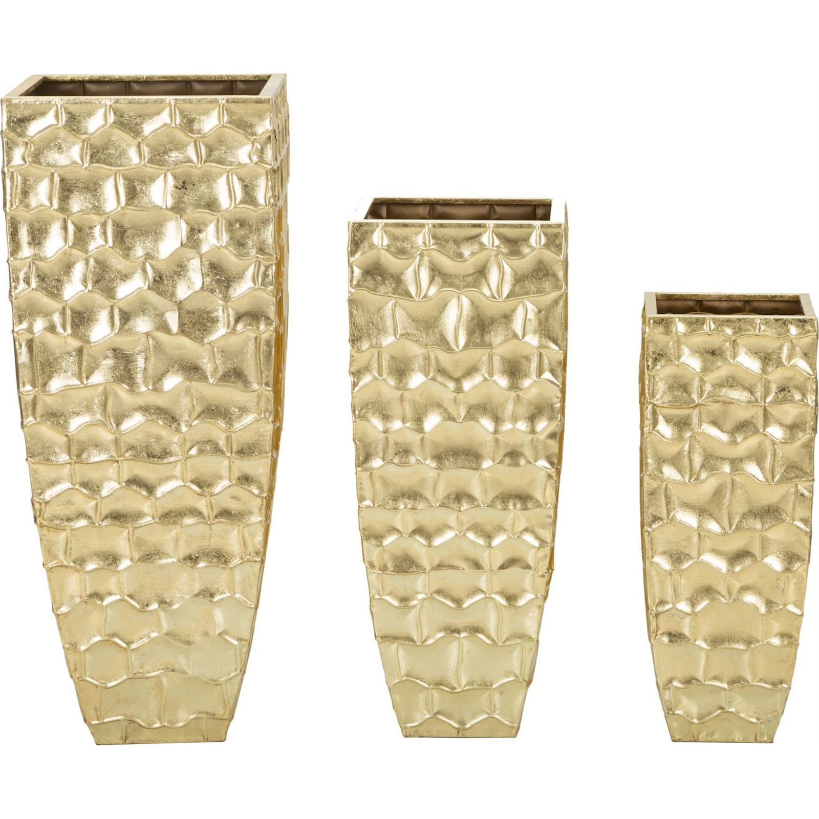 Set de 3 vases en fer martelé GLAM, RECOLLECTION