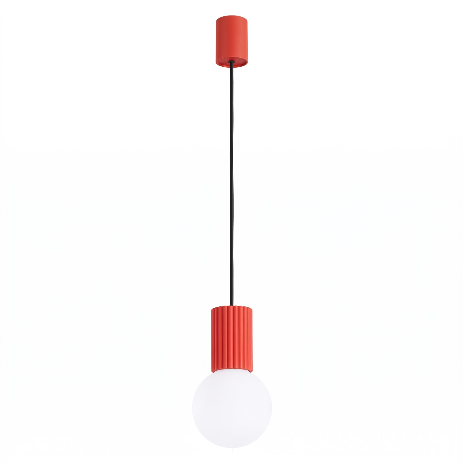 Suspension Aluminium Rouge G9 1 Halo, EDEN