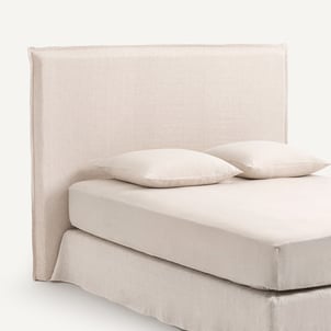 Hoes van gewassen linnen voor hoofdbord, hoogte 135 cm, SANDOR AM.PM