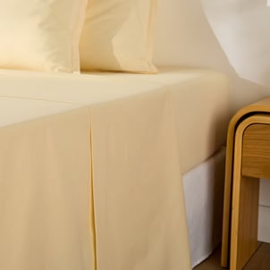 Drap plat uni en percale de coton, 80 fils, Scenario LA REDOUTE INTERIEURS
