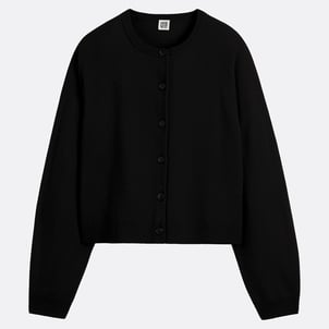 Cardigan a girocollo in maglia fine in 100% lana LA REDOUTE COLLECTIONS