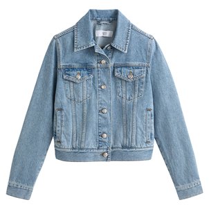 Veste ajustée en denim LA REDOUTE COLLECTIONS