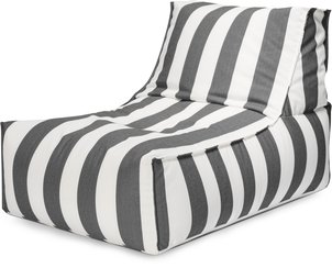 Pouf extérieur avec dossier rayures SANTORIN ROCK MAGMA HEIMTEX
