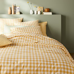 Housse de couette coton, Veldi Jaune LA REDOUTE INTERIEURS
