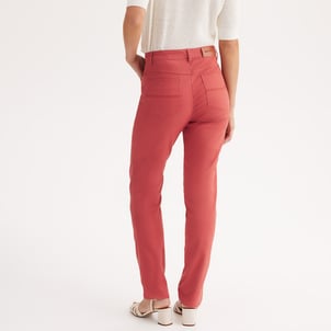 Pantalon droit 5 poches en coton stretch ANNE WEYBURN